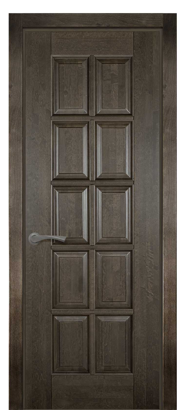 Межкомнатная дверь Лондон 2 глухая из массива ольхи